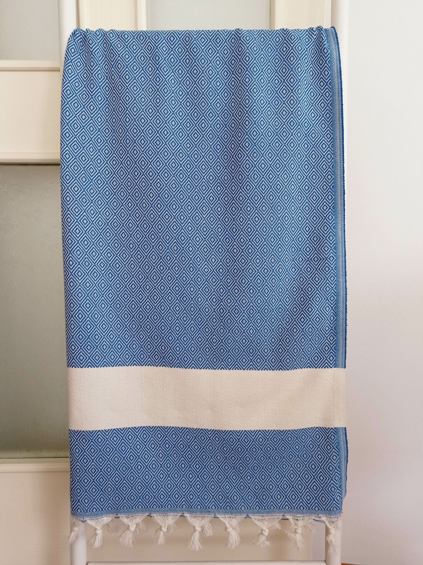 Peştemal, 100x180, Elmas Saks Mavi, Banyo Havlusu, Plaj Havlusu